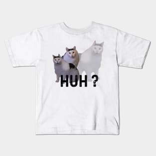 Huh Cat Meme Kids T-Shirt